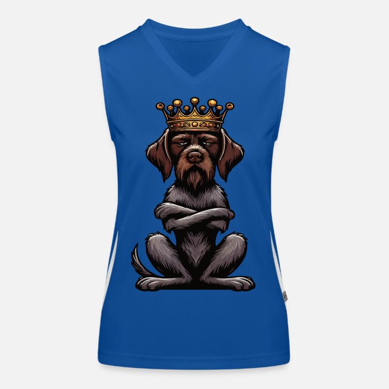 Deutsch Drahthaar Deutsch-Drahthaar Besitzer Funktionelles Kontrast-Tank Top für Frauen