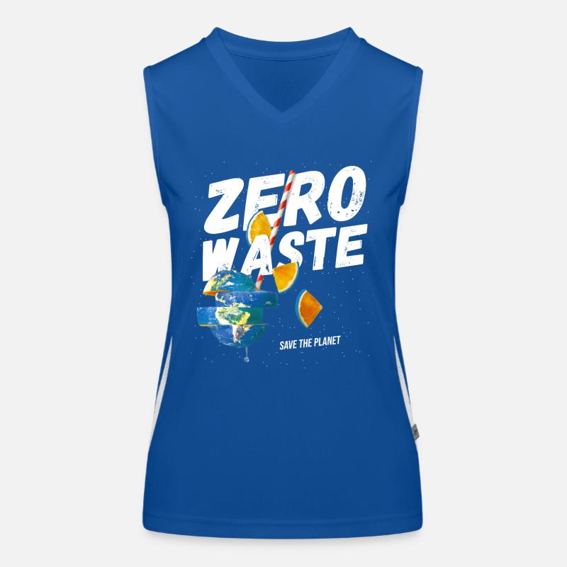 zero waste, there is no planet b, earth, climate c Débardeur respirant contrasté Femme