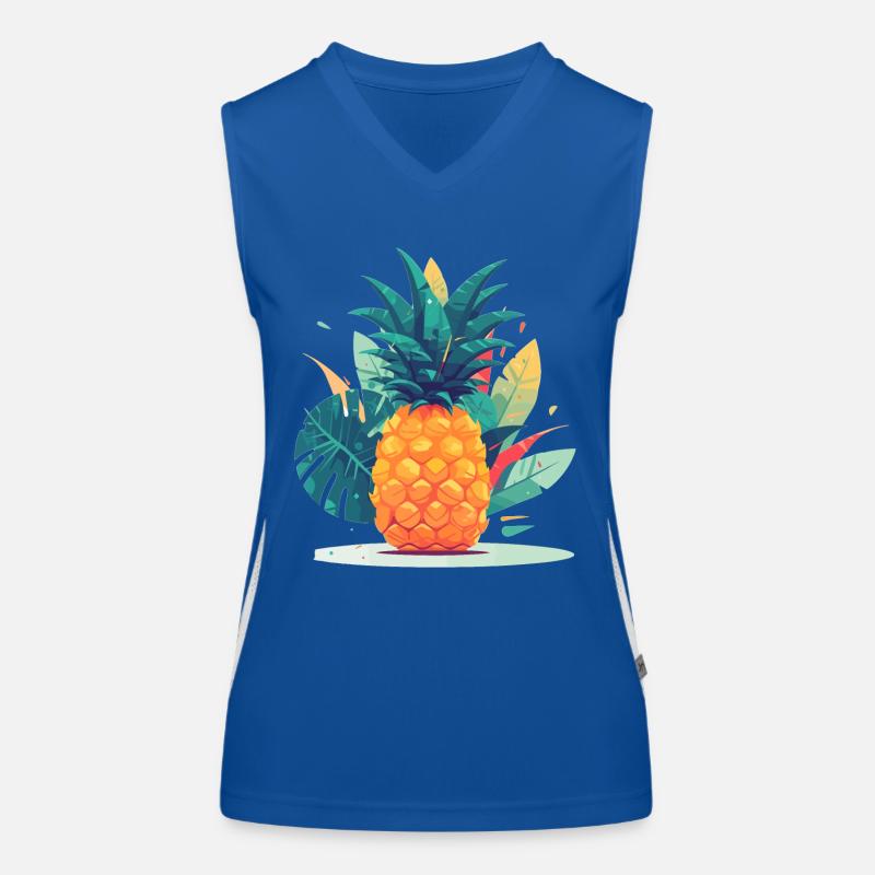 Ananas Débardeur respirant contrasté Femme