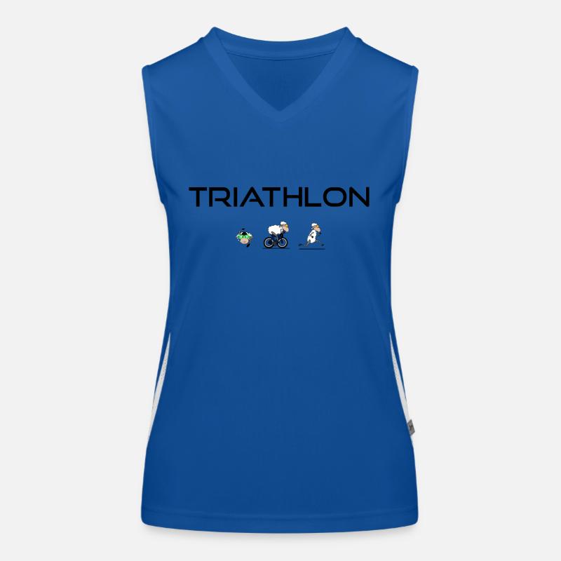 Triathlete Sheep Women's Functional Contrast Tank Top