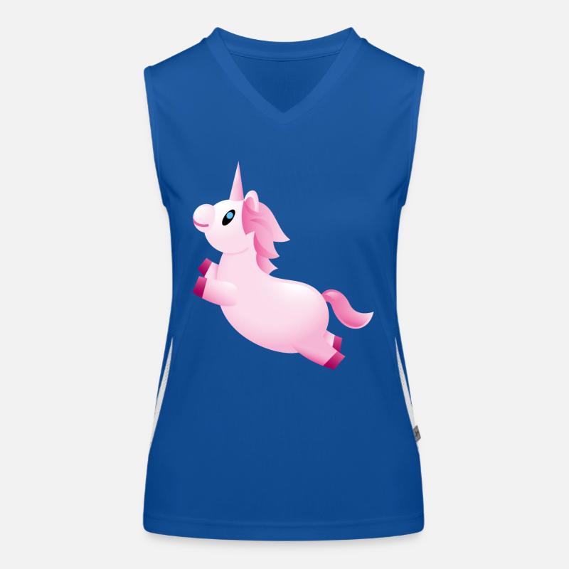 Smiley Unicorn Débardeur respirant contrasté Femme