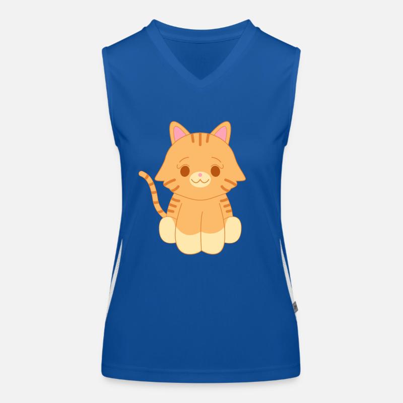 Chat roux Débardeur respirant contrasté Femme