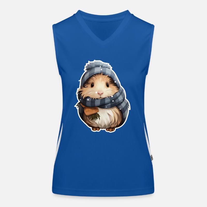 Winterliches Meeri Funktionelles Kontrast-Tank Top für Frauen