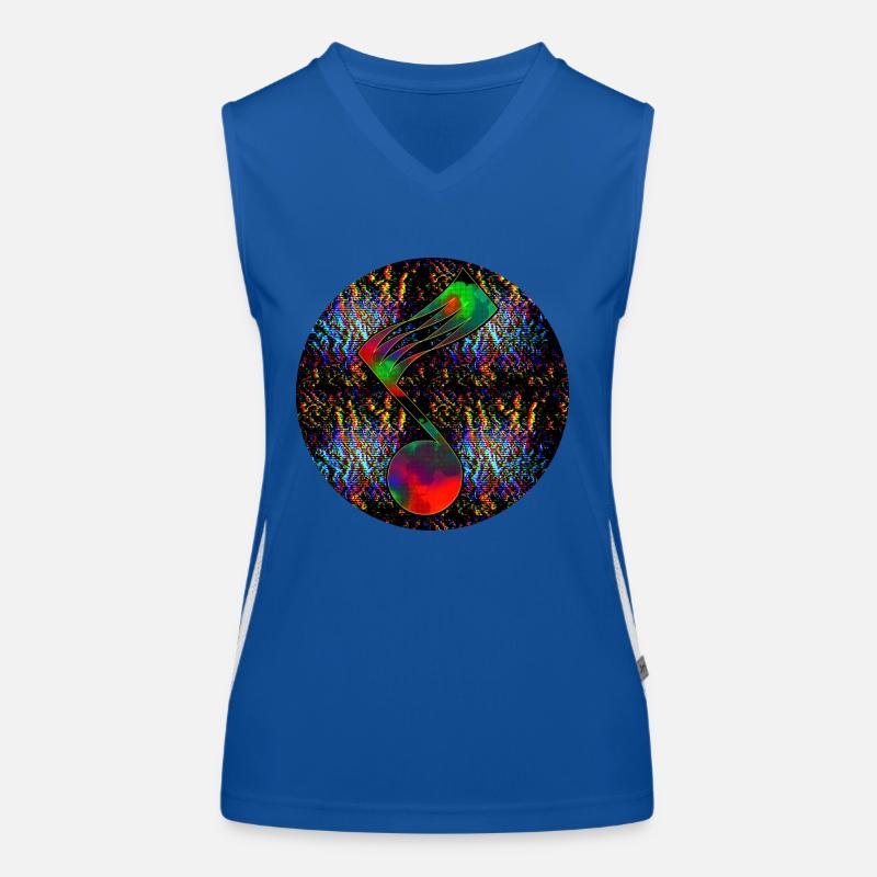 Musiknote - "ONE" Funktionelles Kontrast-Tank Top für Frauen
