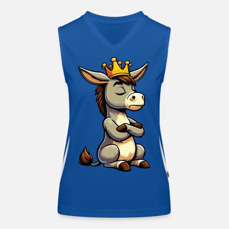 Donkey Donkey Donkey Holder Muli Long-Eared Donkey Muli Women's Functional Contrast Tank Top