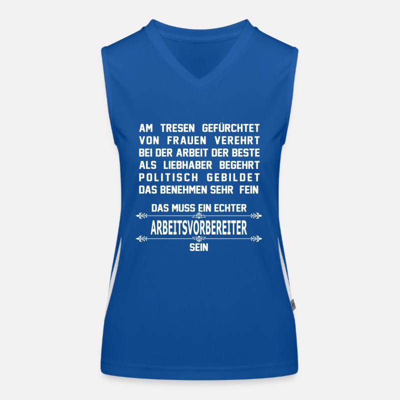 arbeitsvorbereiter Funktionelles Kontrast-Tank Top für Frauen