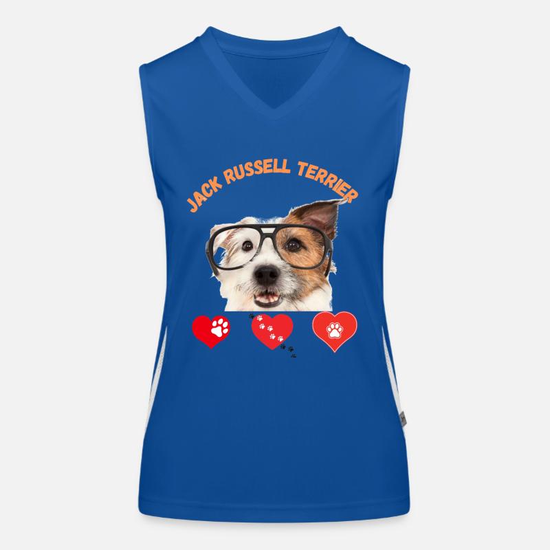 Jack Russell Terrier Women's Functional Contrast Tank Top