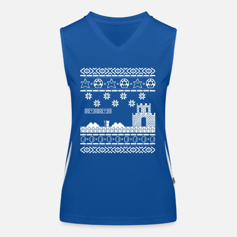Laid de Noël Pull Oldskool poison joueurs de jeu Débardeur respirant contrasté Femme