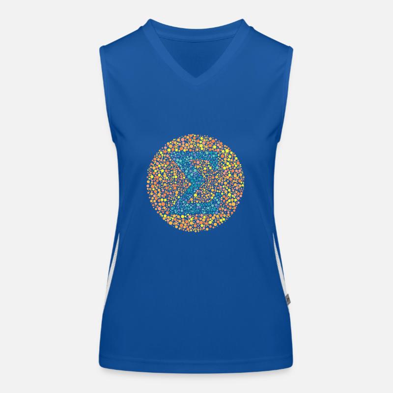 Sigma-Sehtest Funktionelles Kontrast-Tank Top für Frauen