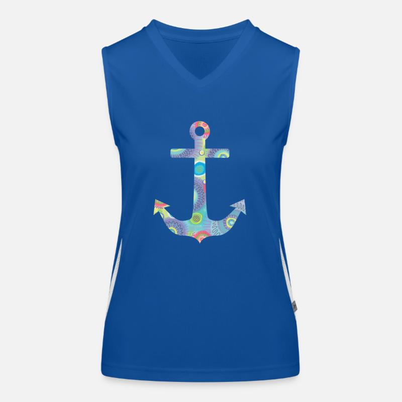 Ancre Débardeur respirant contrasté Femme