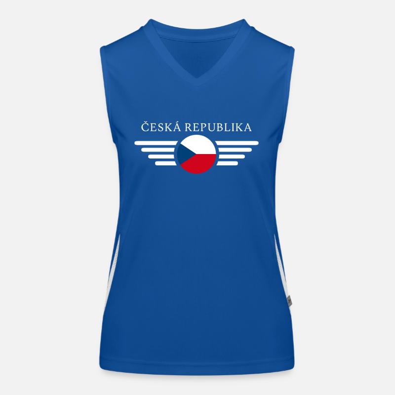 Tschechien Funktionelles Kontrast-Tank Top für Frauen