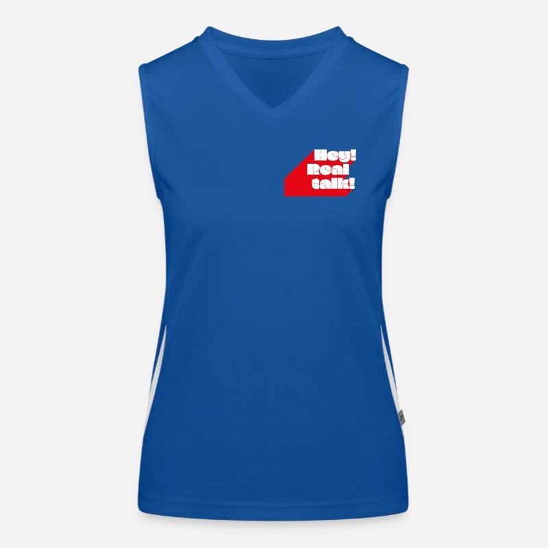 Hey! Realtalk! Funktionelles Kontrast-Tank Top für Frauen