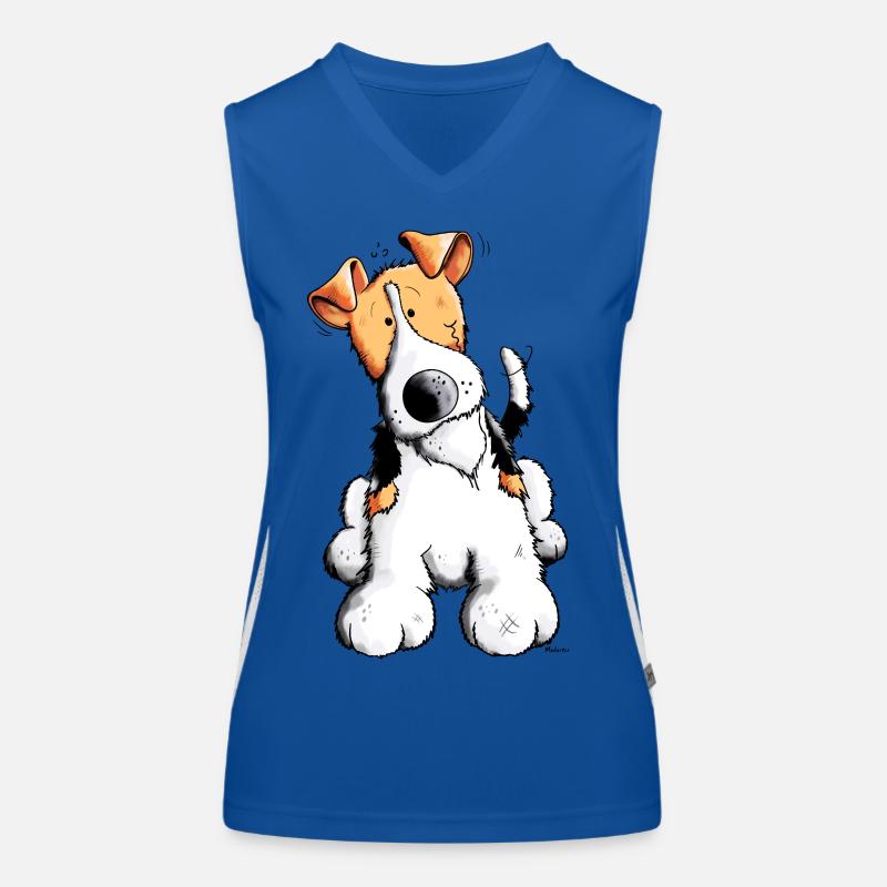 Foxy der Foxterrier Funktionelles Kontrast-Tank Top für Frauen