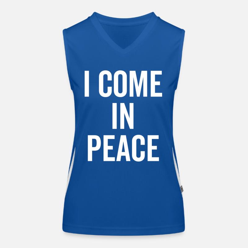 Ich komme in Frieden Funktionelles Kontrast-Tank Top für Frauen