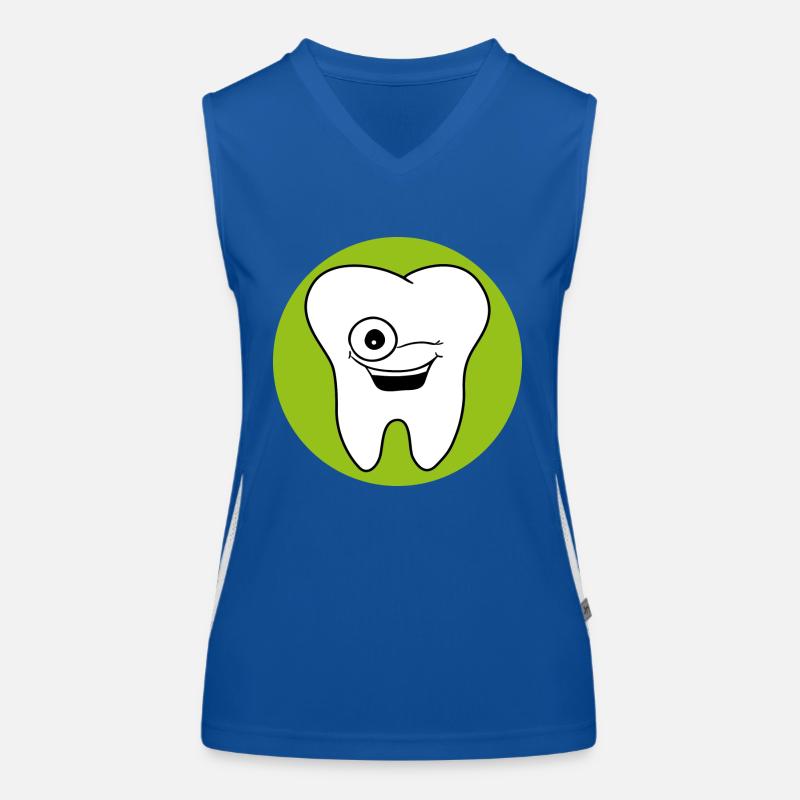 Pratique dentaire dent Logo Débardeur respirant contrasté Femme
