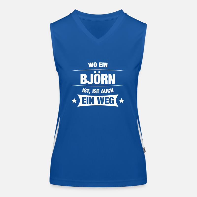 BJÖRN Spruch Geschenkidee Geburtstag Witzig Cool Funktionelles Kontrast-Tank Top für Frauen