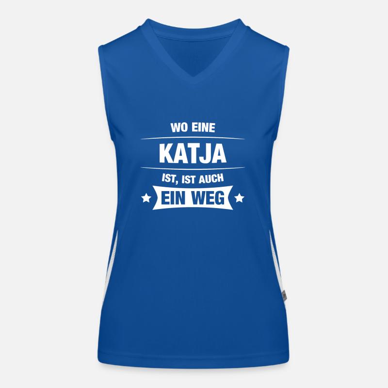 KATJA Spruch Geschenkidee Geburtstag Witzig Cool Funktionelles Kontrast-Tank Top für Frauen