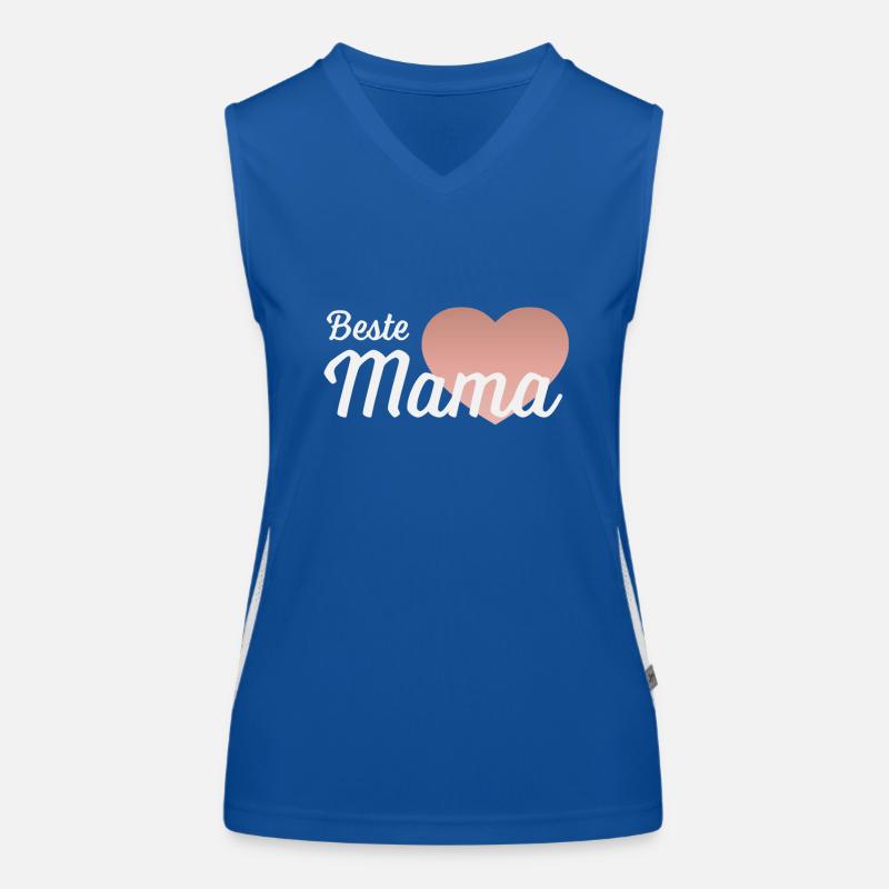 Beste Mama Funktionelles Kontrast-Tank Top für Frauen
