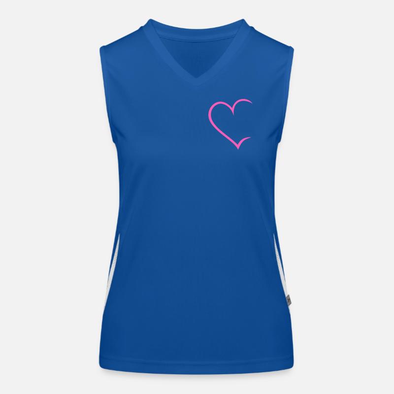 Herz offen Funktionelles Kontrast-Tank Top für Frauen