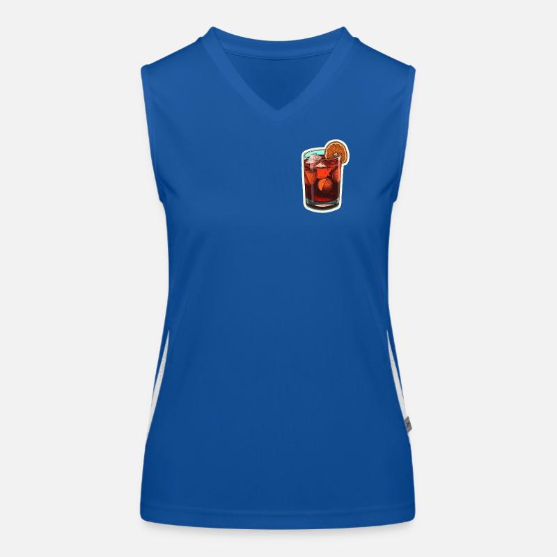 Negroni Cocktail Funktionelles Kontrast-Tank Top für Frauen