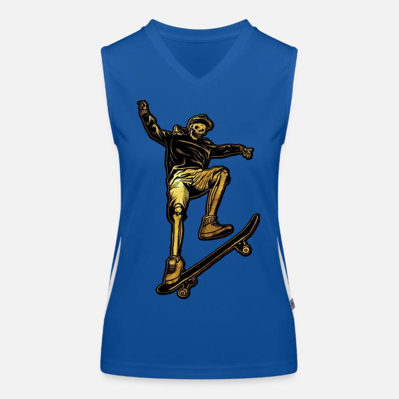 Skull | Skateboarding | Skating | Skater Women's Functional Contrast Tank Top