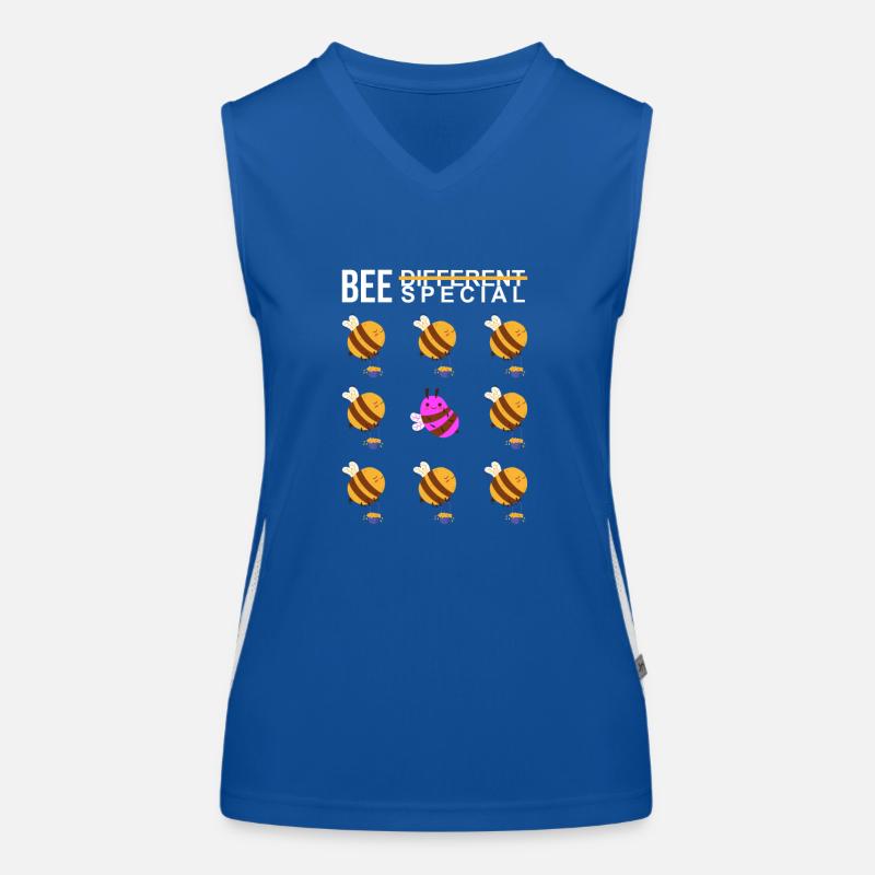 Bee special- sei anders - sei du selbst - Bienen Funktionelles Kontrast-Tank Top für Frauen