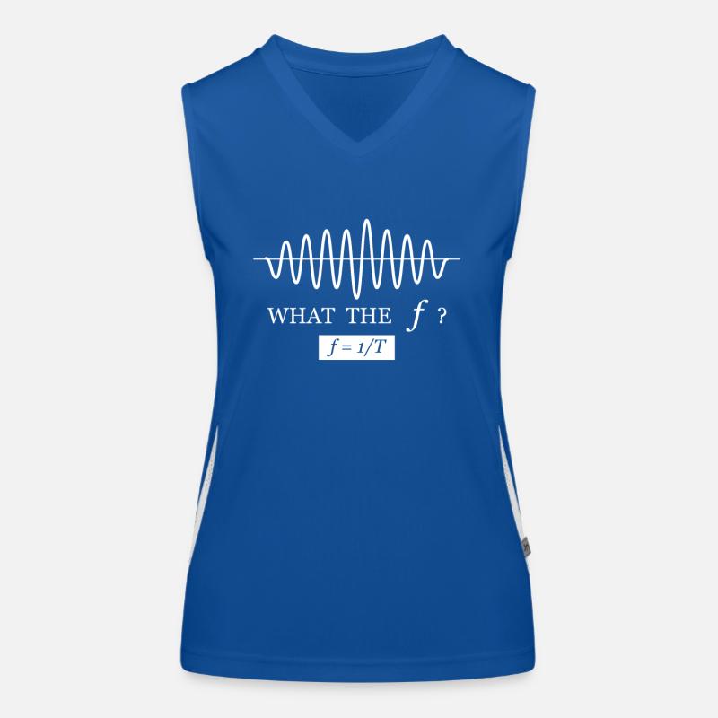 What the f frequency formula funny physics saying Women's Functional Contrast Tank Top