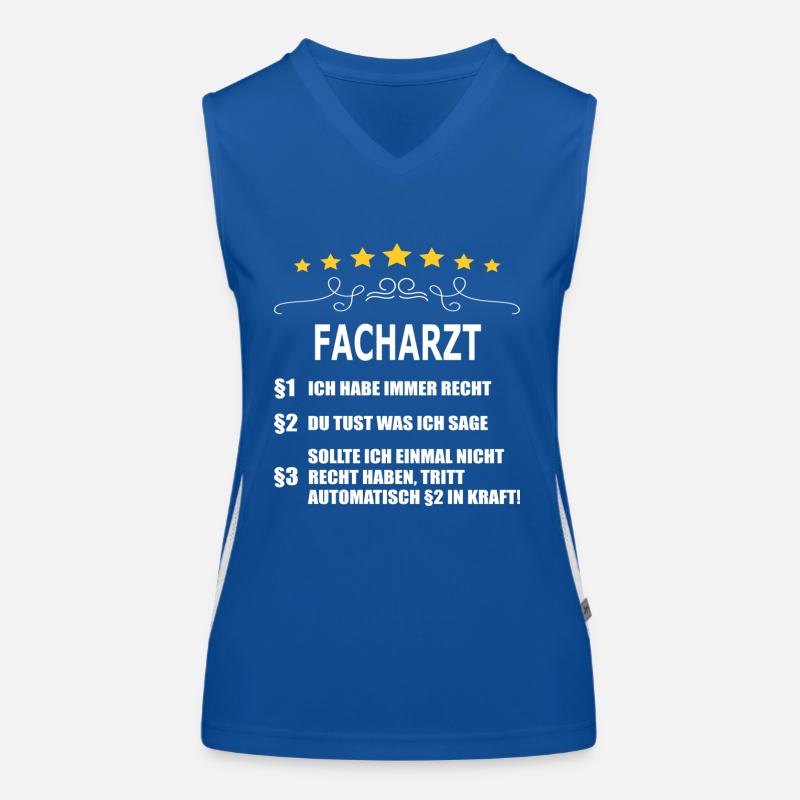 FACHARZT Funktionelles Kontrast-Tank Top für Frauen