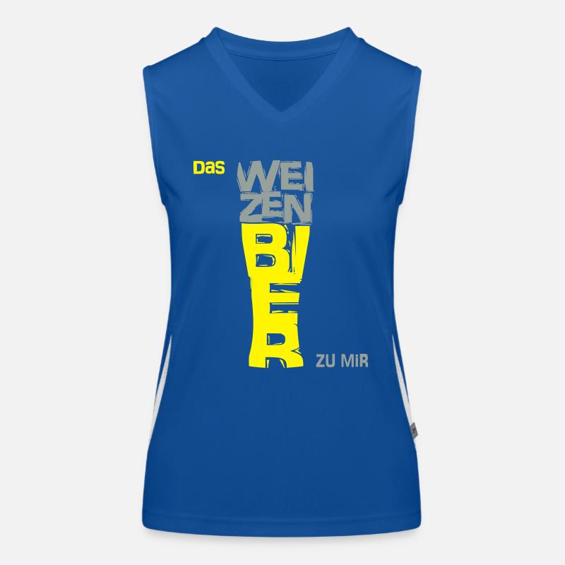 Weizenbier zu mir Funktionelles Kontrast-Tank Top für Frauen