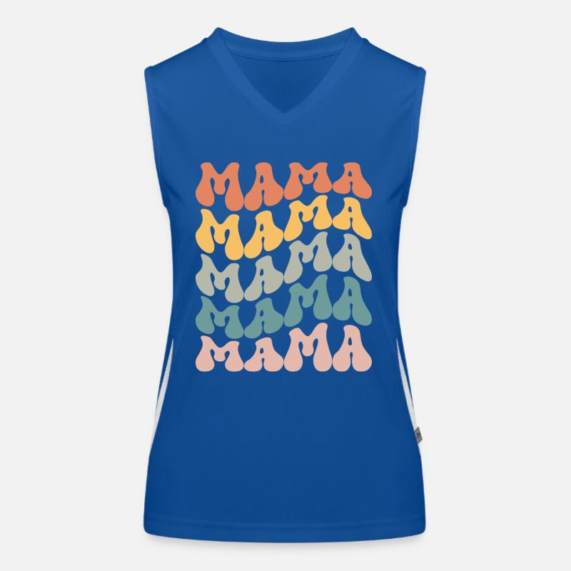 Mama-Muttertag-Mutter-Mama-Mama-süß Funktionelles Kontrast-Tank Top für Frauen