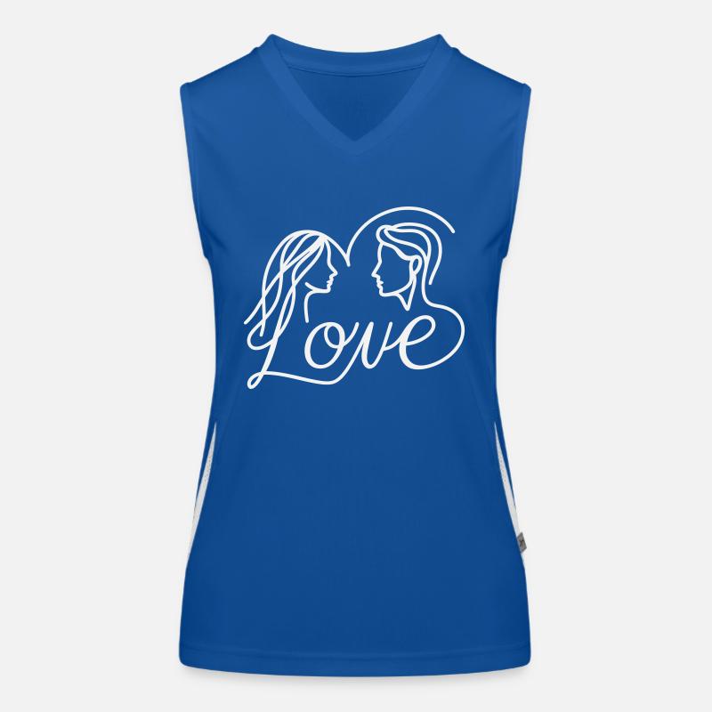 Liebe Funktionelles Kontrast-Tank Top für Frauen