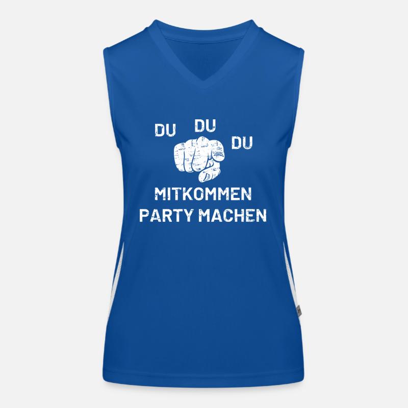 Du Du Du Mitkommen Party machen Funktionelles Kontrast-Tank Top für Frauen