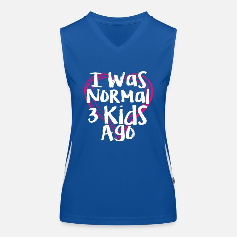 J'avais normalement 3 enfants il y a Débardeur respirant contrasté Femme