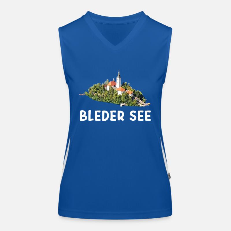 Bleder See Funktionelles Kontrast-Tank Top für Frauen
