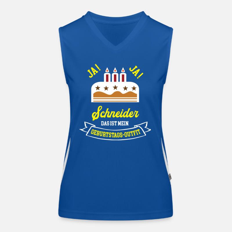 Schneider Geburtstag Geburtstagsgeschenk Geb Funktionelles Kontrast-Tank Top für Frauen