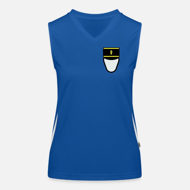 Gendarm Képi G.M. (Mobile Constable) Funktionelles Kontrast-Tank Top für Frauen