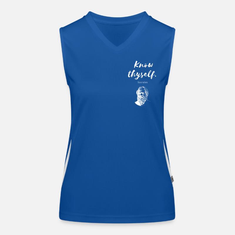 Know tyself Socrates Women's Functional Contrast Tank Top