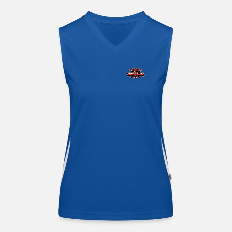 thorge_112 Logo Funktionelles Kontrast-Tank Top für Frauen
