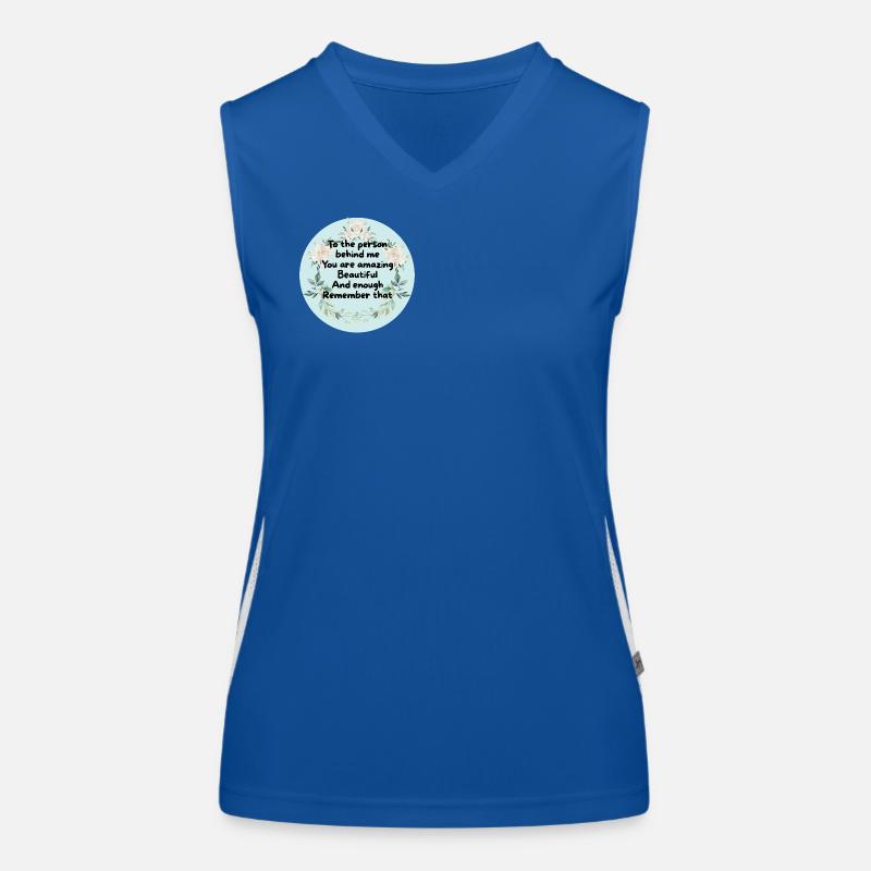 Couronne de fleurs Courage Circle Débardeur respirant contrasté Femme