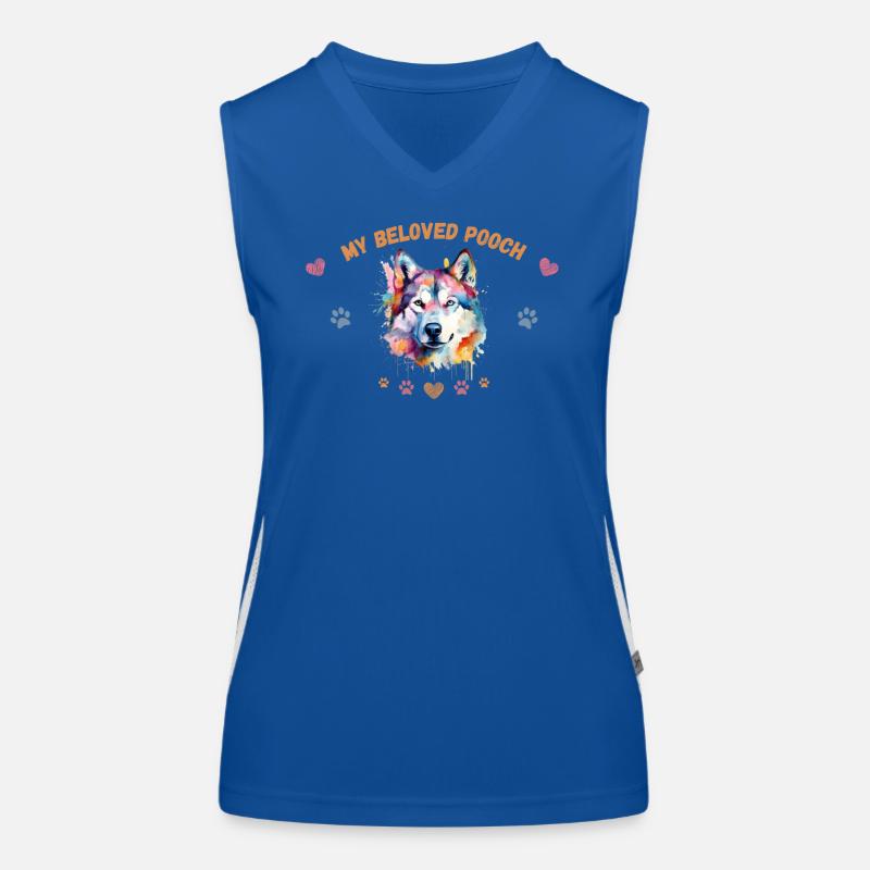 My beloved pooch G5 WE Women's Functional Contrast Tank Top