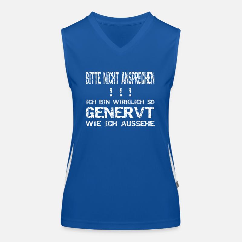 Bitte nicht ansprechen! Genervt! Funktionelles Kontrast-Tank Top für Frauen