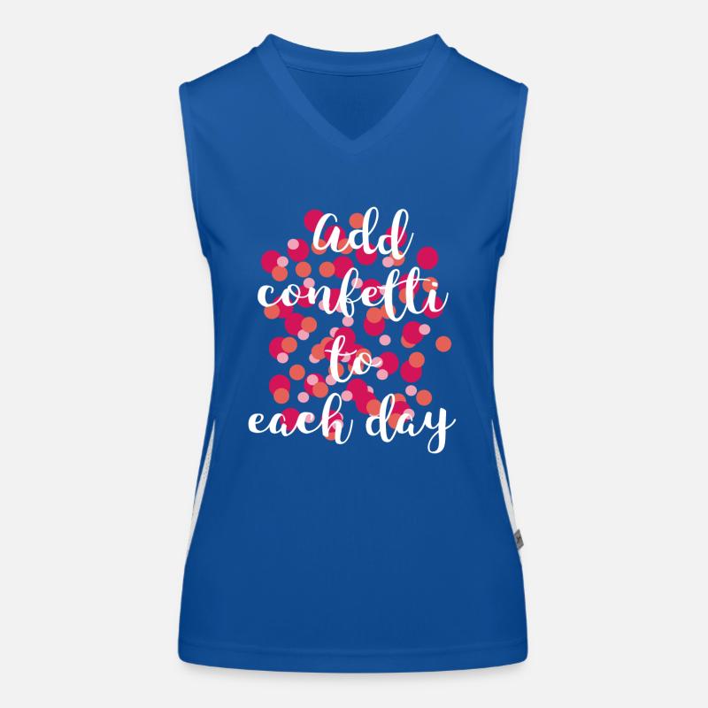 Konfetti Funktionelles Kontrast-Tank Top für Frauen