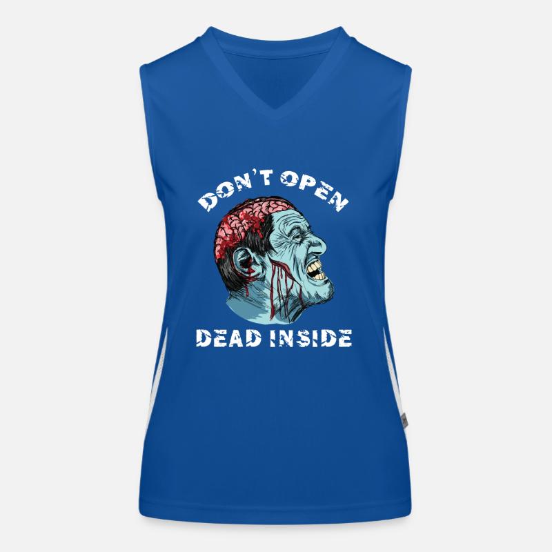 Zombie - Don't Open Dead Inside Funktionelles Kontrast-Tank Top für Frauen