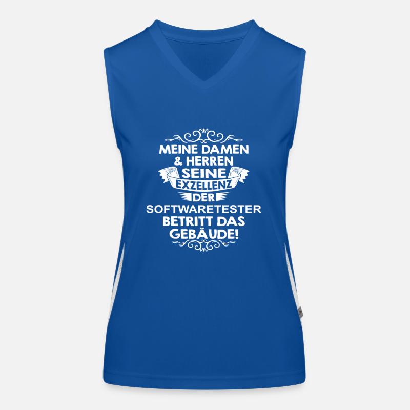 softwaretester Funktionelles Kontrast-Tank Top für Frauen