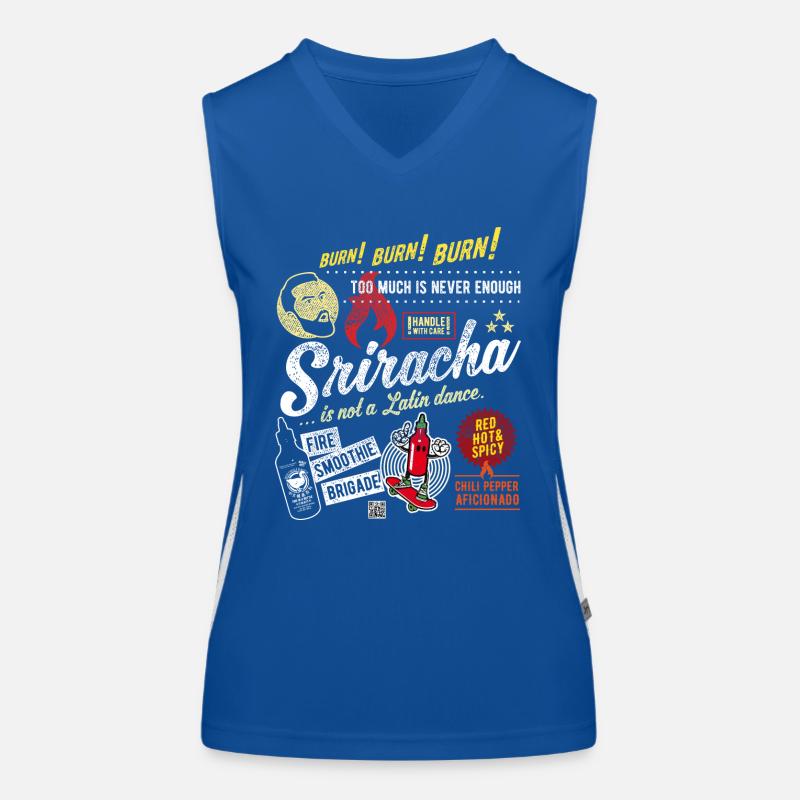 Chili Sriracha is not a dance Funktionelles Kontrast-Tank Top für Frauen