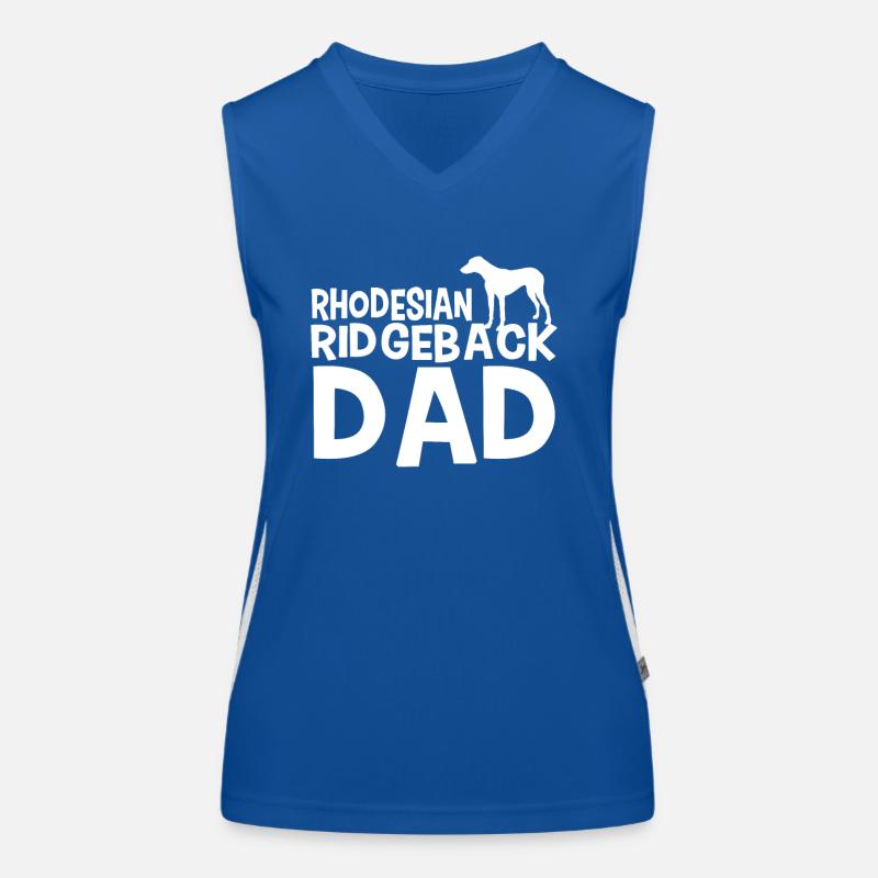 Rhodesian Ridgeback Dad Dog Women's Functional Contrast Tank Top