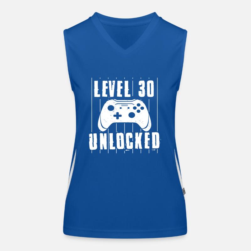 30 Jahre Geburtstag Mann Level 30 Freigeschaltet Funktionelles Kontrast-Tank Top für Frauen