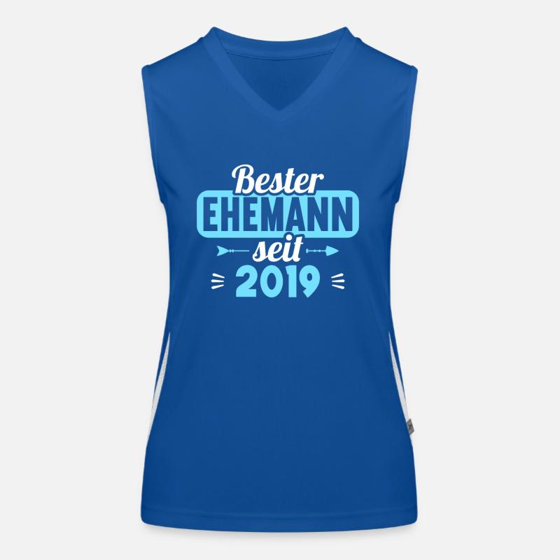 Beste Ehefrau Bester Ehemann seit 2019 Funktionelles Kontrast-Tank Top für Frauen