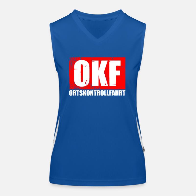OKF Ortskontrollfahrt Funktionelles Kontrast-Tank Top für Frauen