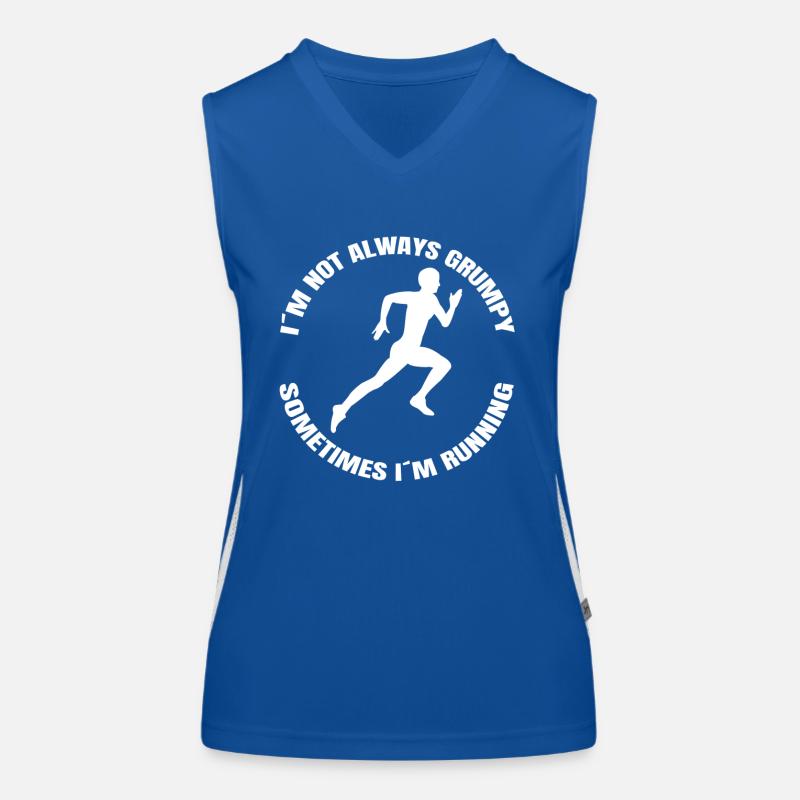 Jogging entraînement course fit jogging run cardio Débardeur respirant contrasté Femme